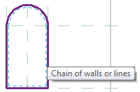 Selecting chain of walls or lines in Revit Revit Family Exercise: Creating Brick Soldiers