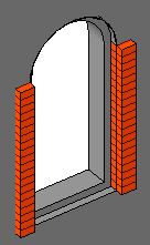 Window with vertical brick course Revit Family Exercise: Creating Brick Soldiers