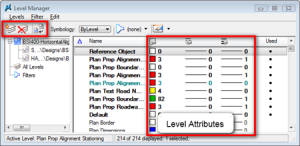 MicroStation Level and Level Attributes