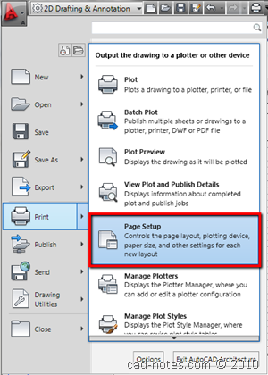 page setup Need Batch Plot Your AutoCAD Drawings to Several Plotters at Once?