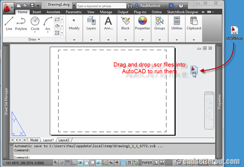 How to write script file using autocad 2004 attributes